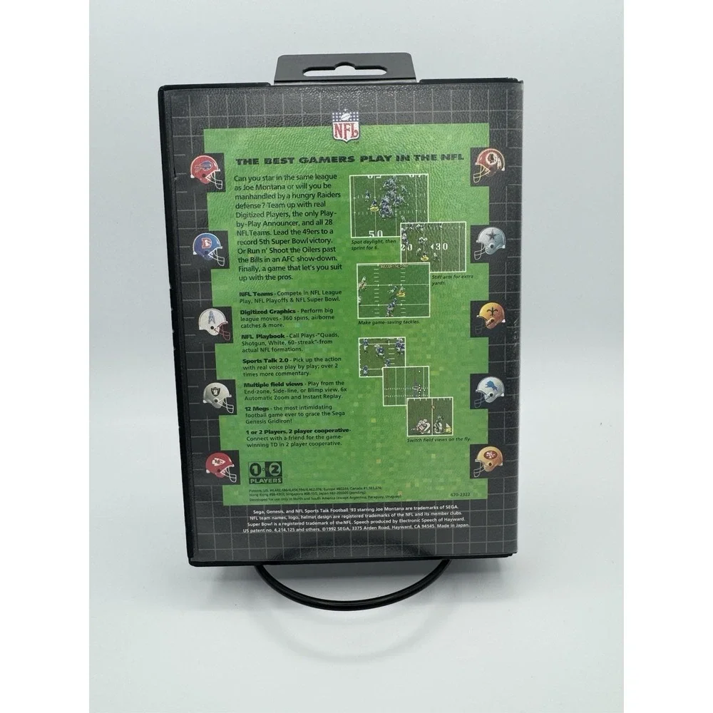 NFL Sports Talk Football '93 Starring Joe Montana (Sega Genesis, 1992)